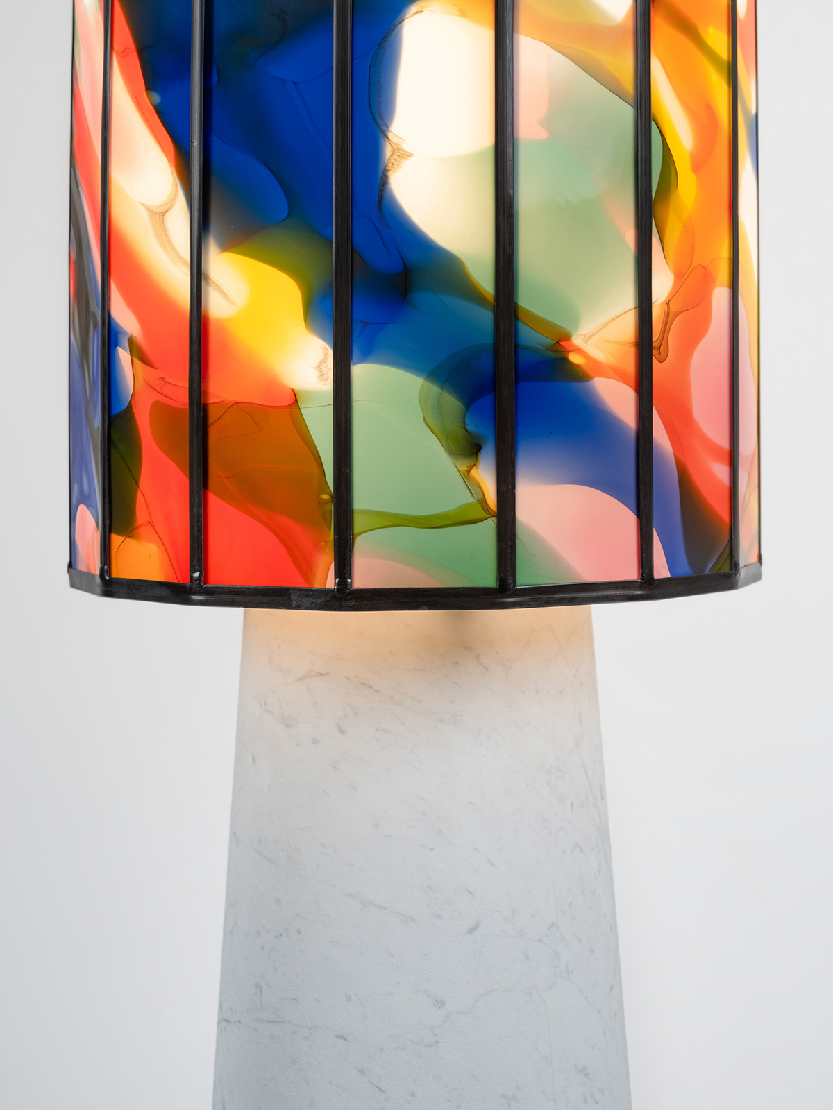 Stained Glass Floor Light 115 / Stained Glass Lights by Maarten De